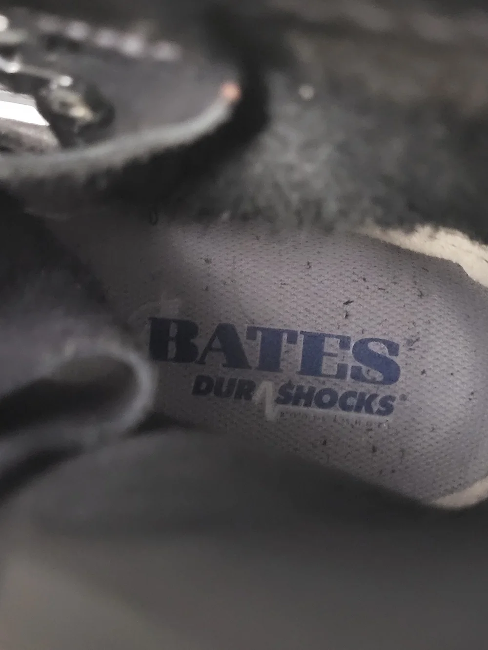 Bates Dura Shocks Boots Youth Big Kid Size 4 Black Lace Up Steel Toe